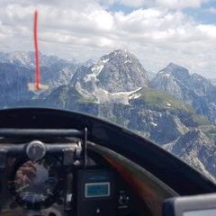 Flugwegposition um 11:35:09: Aufgenommen in der Nähe von 33018 Tarvis, Udine, Italien in 2349 Meter
